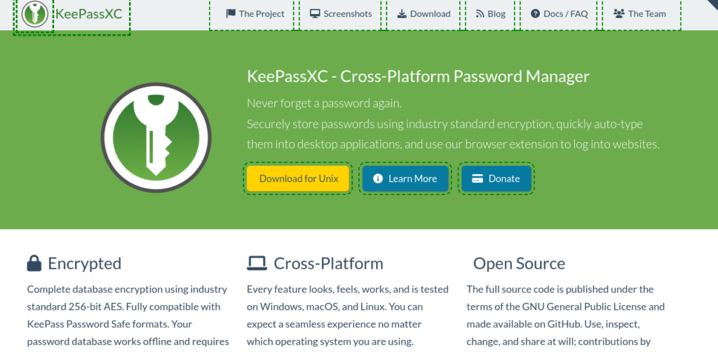 KeePassXC password autofill